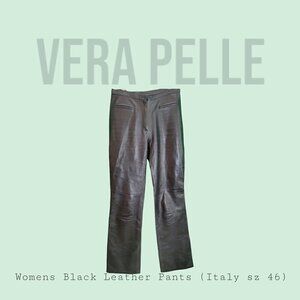 Vintage Vera Pelle Italian Leather Pants - Italy Size 46 - Great Condition